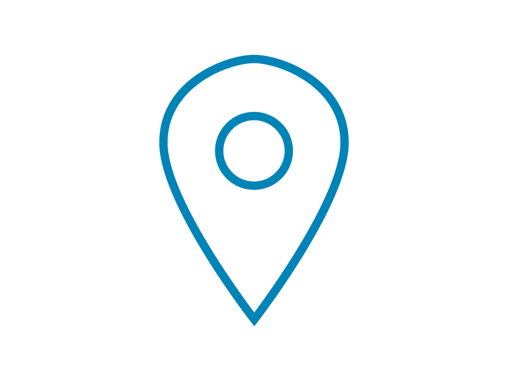 Blue location pin icon