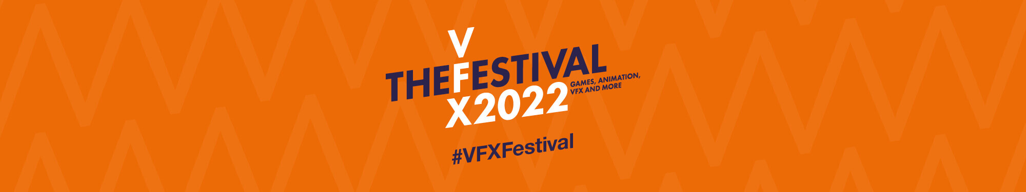 VFX Festival banner with orange background